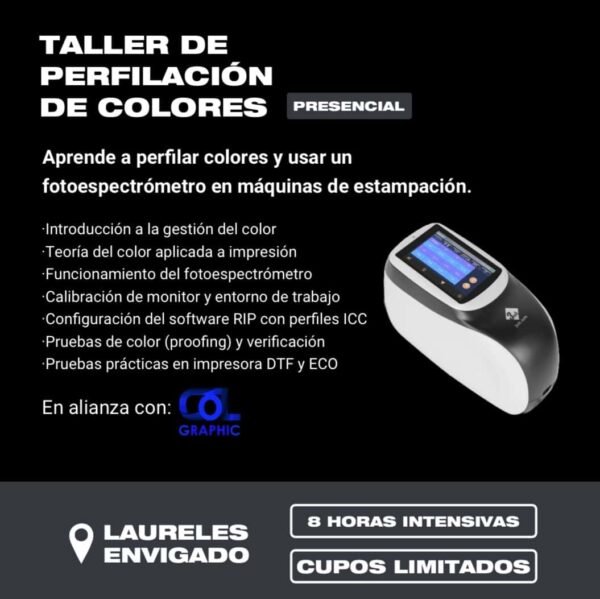 Taller de perfilación de colores presencial ENVIGADO - 19 y 20 de julio de 2025