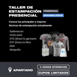 Taller de estampación presencial APARTADO – Domingo 07 de septiembre de 2025