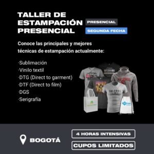 Taller de estampación presencial BOGOTÁ – Domingo 27 de julio de 2025