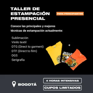 Taller de estampación presencial BOGOTÁ – Martes 15 de septiembre de 2026
