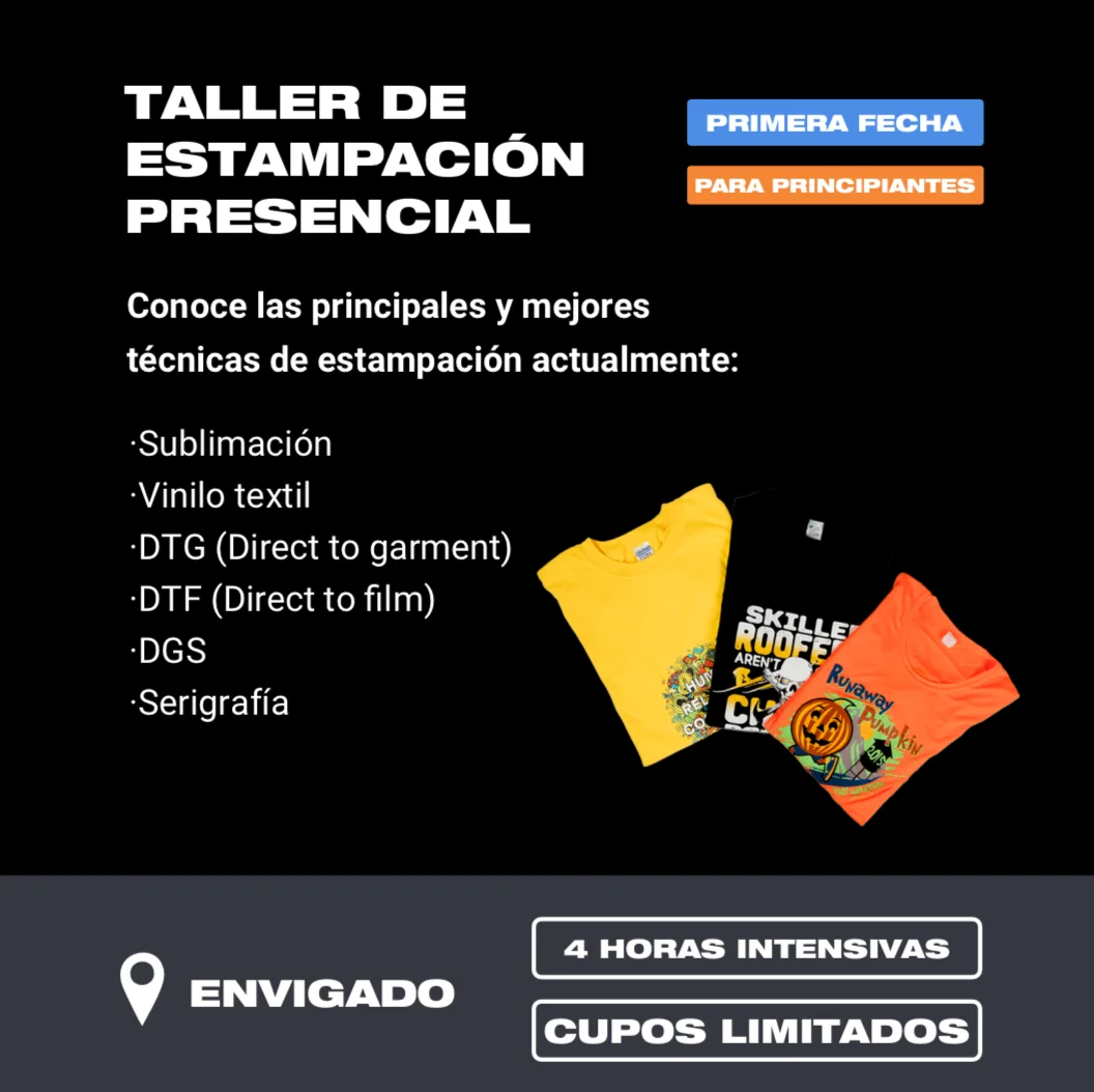 Taller de estampación presencial ENVIGADO – Domingo 09 de agosto de 2026